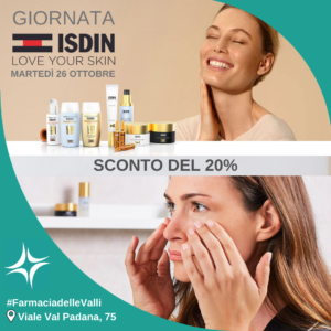 giornata promozionale ISDIN presso la farmacia delle Valli, Talenti 